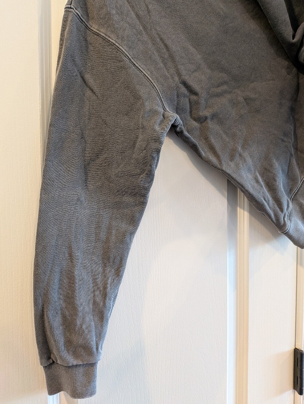 Fallet Cat Deuce Nero Sweatshirt Pigment Charcoal Gray Oversized Korean Size S - Picture 14 of 16